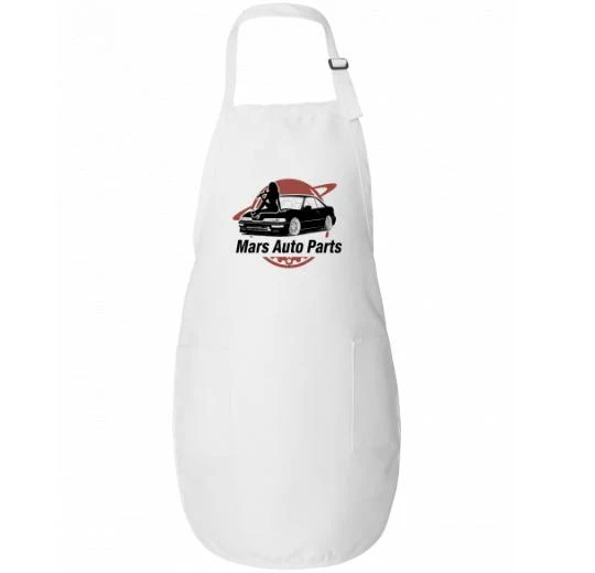 Aprons Mid Length With Pockets | Q-Tees Q4350