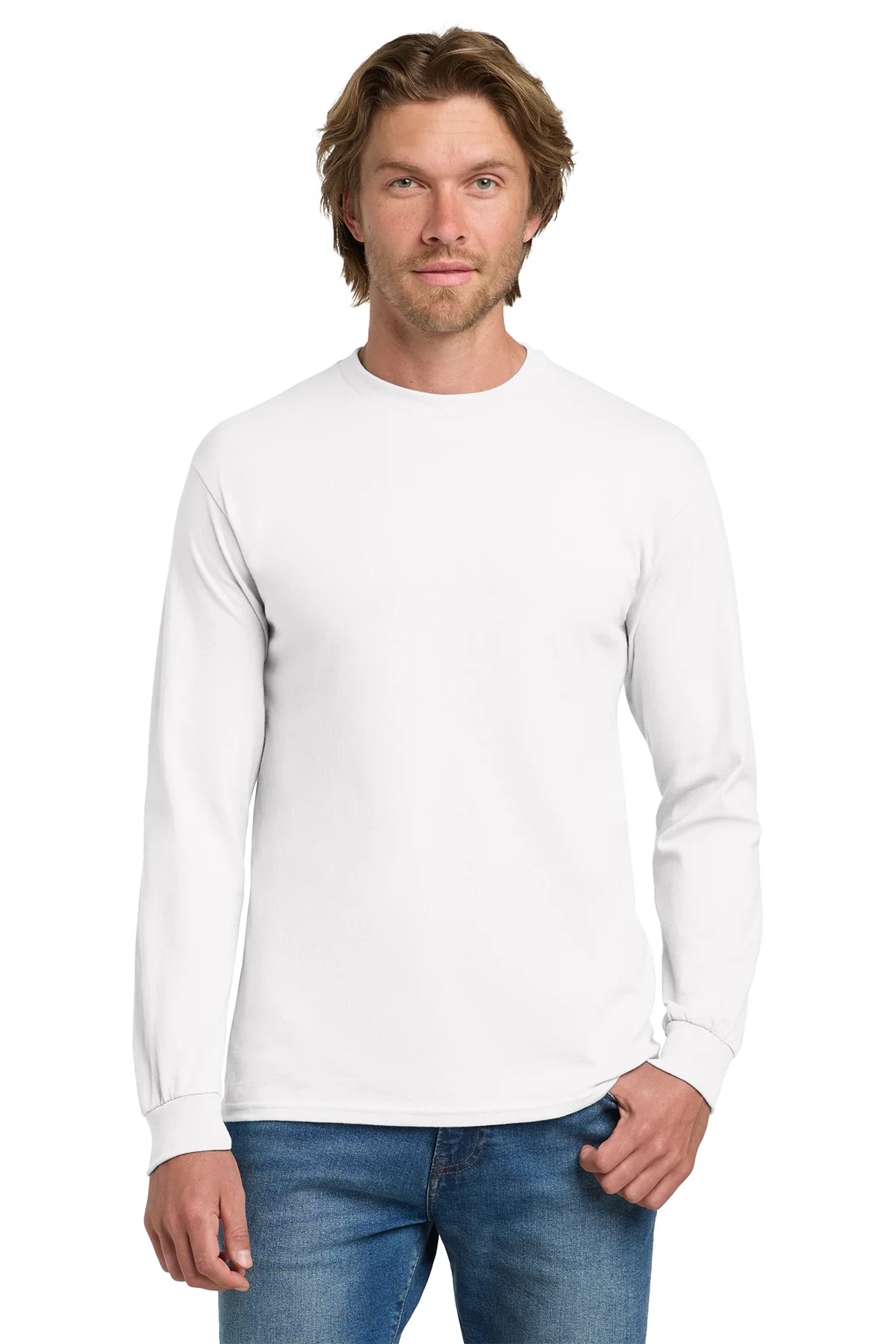 Blank Long Sleeve T-shirt Midweight Cotton 8.8 oz | Gildan 5400 - Image 3