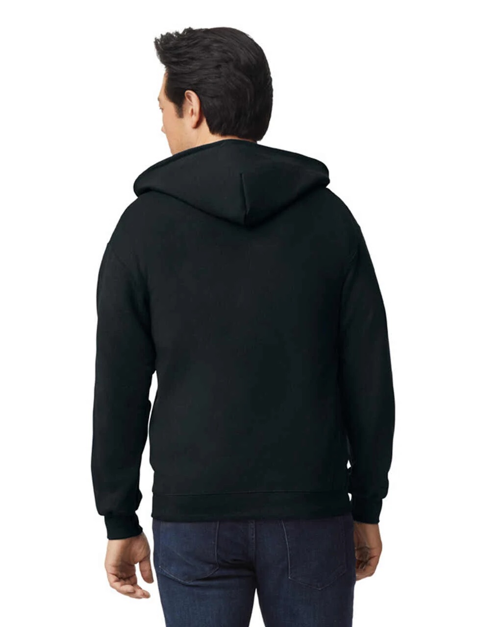 Blank Zip-Up Hoodies 50/50 Cotton-Polyester 13.3 oz  | Gildan 18600 - Image 4