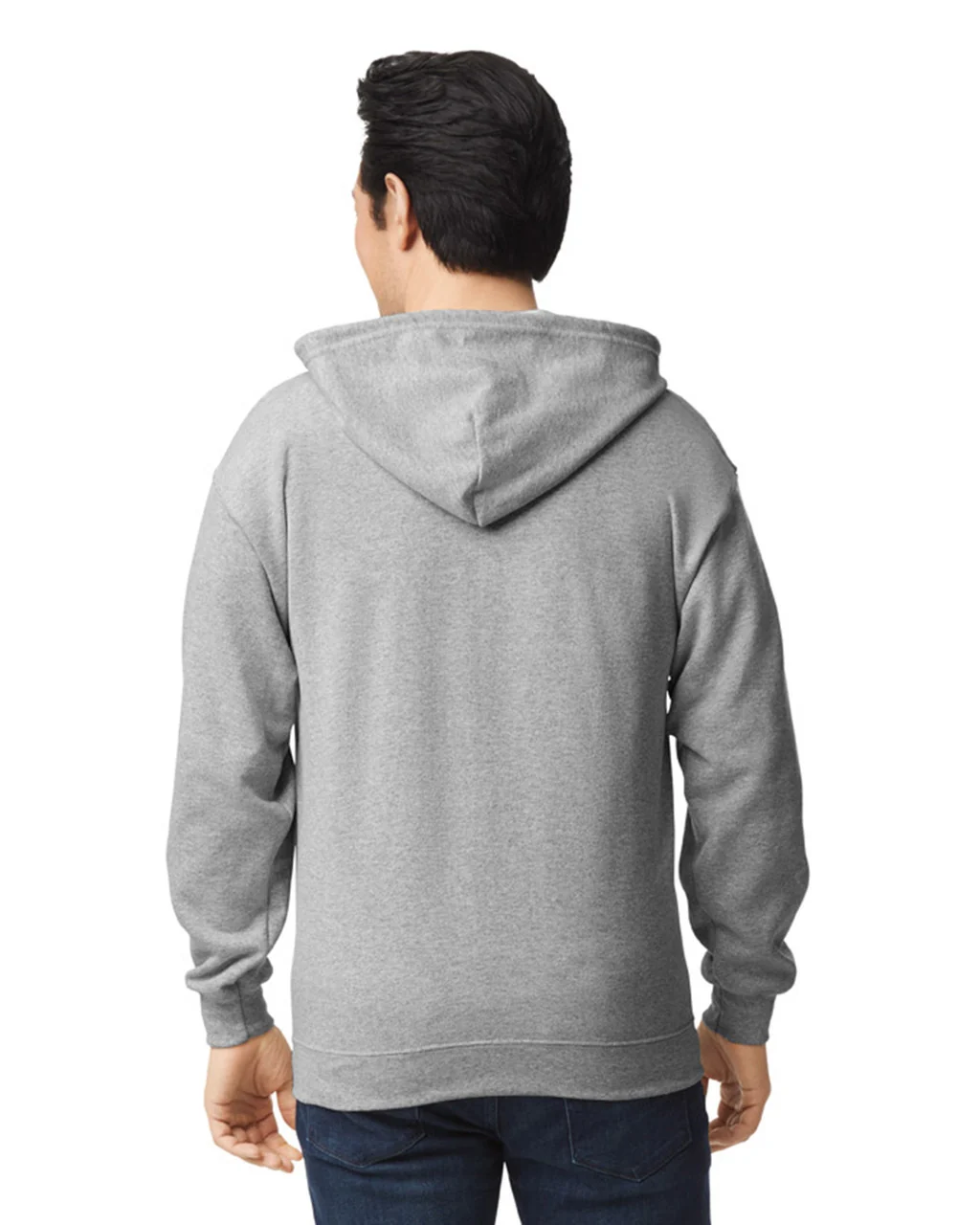 Blank Zip-Up Hoodies 50/50 Cotton-Polyester 13.3 oz  | Gildan 18600 - Image 8