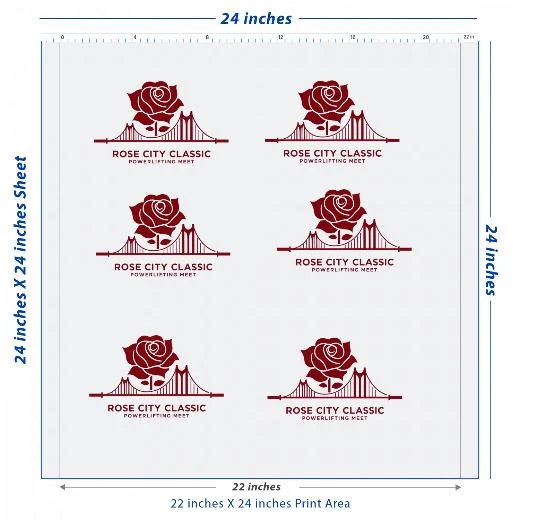 Custom DTF Transfer Sheet – 22" x 24"