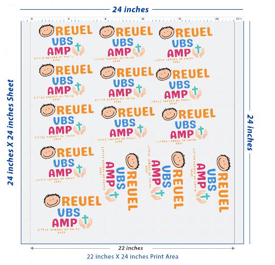 Custom DTF Transfer Sheet – 22" x 24"
