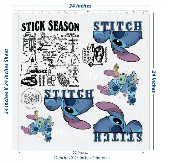 Custom DTF Transfer Sheet – 22" x 24"