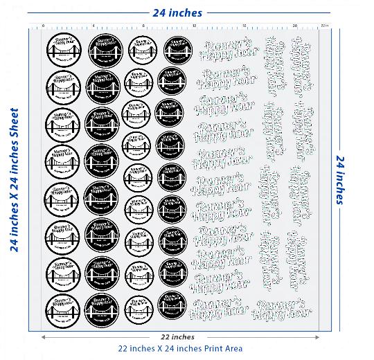 Custom DTF Transfer Sheet – 22" x 24"