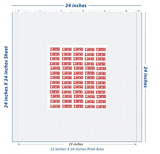 Custom DTF Transfer Sheet – 22" x 24"