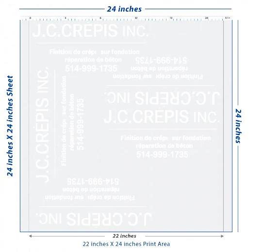 Custom DTF Transfer Sheet – 22" x 24"