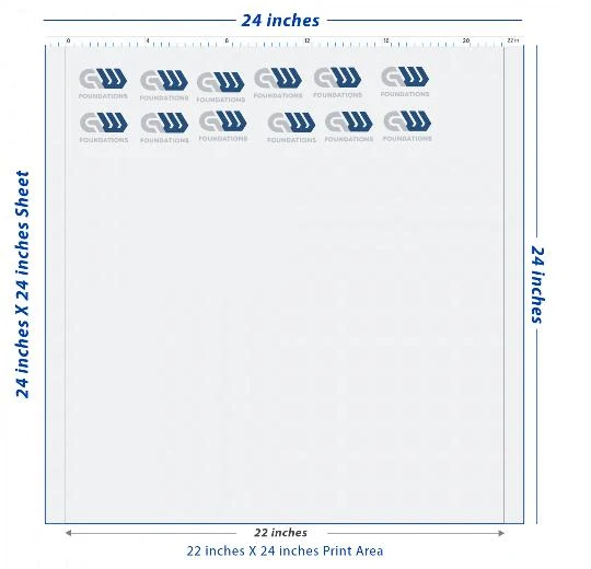 Custom DTF Transfer Sheet – 22" x 24"