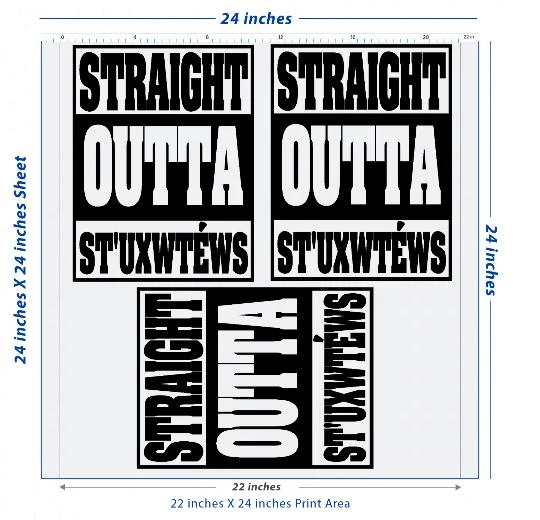 Custom DTF Transfer Sheet – 22" x 24"