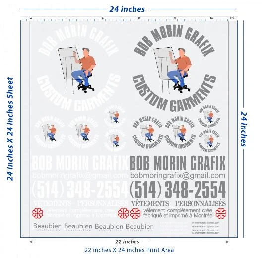 Custom DTF Transfer Sheet – 22" x 24"