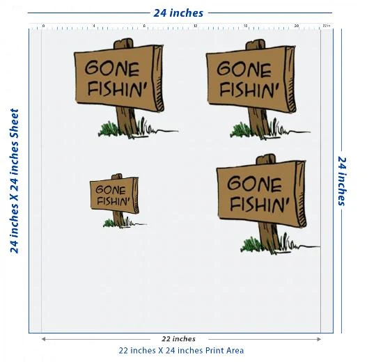 Custom DTF Transfer Sheet – 22" x 24"