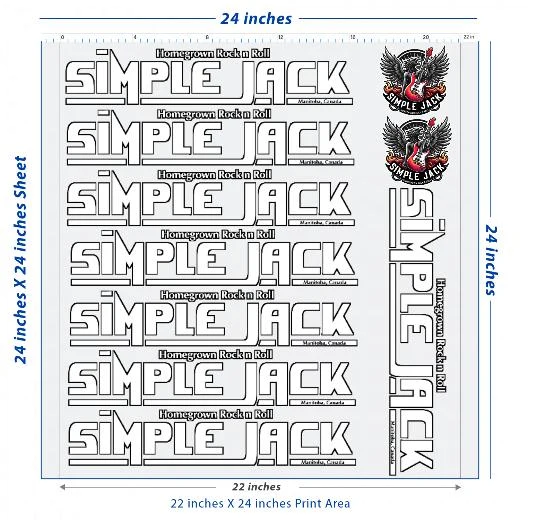 Custom DTF Transfer Sheet – 22" x 24"
