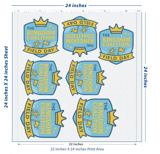 Custom DTF Transfer Sheet – 22" x 24"