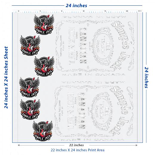 Custom DTF Transfer Sheet – 22" x 24"