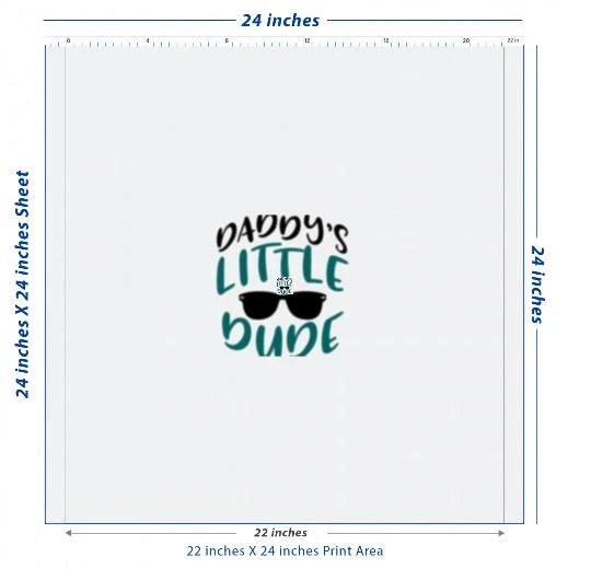 Custom DTF Transfer Sheet – 22" x 24"