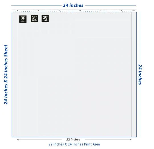 Custom DTF Transfer Sheet – 22" x 24"