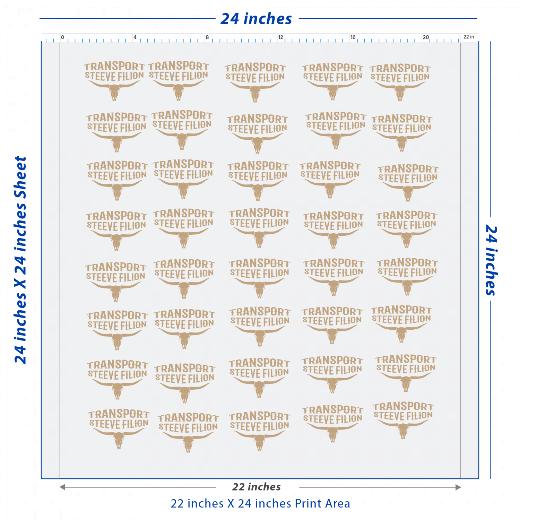 Custom DTF Transfer Sheet – 22" x 24"