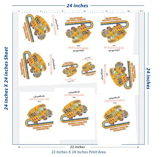Custom DTF Transfer Sheet – 22" x 24"