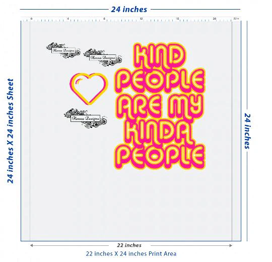Custom DTF Transfer Sheet – 22" x 24"