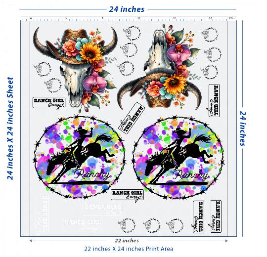 Custom DTF Transfer Sheet – 22" x 24"