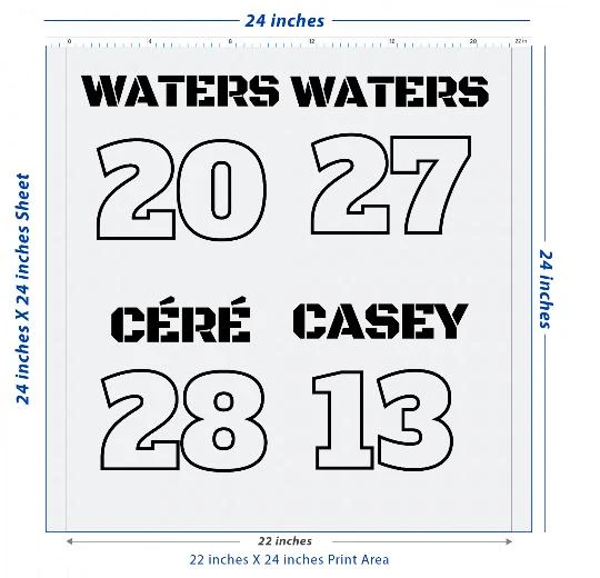 Custom DTF Transfer Sheet – 22" x 24"