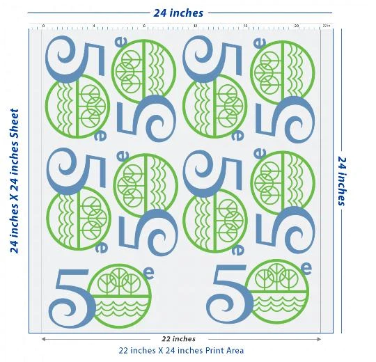 Custom DTF Transfer Sheet – 22" x 24"