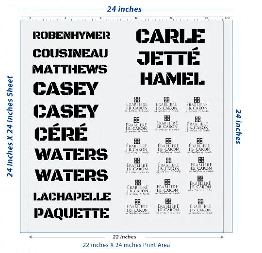 Custom DTF Transfer Sheet – 22" x 24"