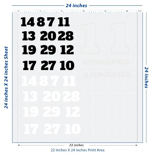 Custom DTF Transfer Sheet – 22" x 24"