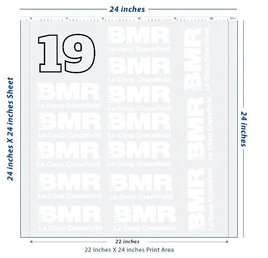 Custom DTF Transfer Sheet – 22" x 24"