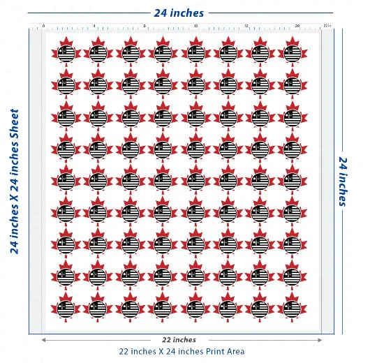 Custom DTF Transfer Sheet – 22" x 24"