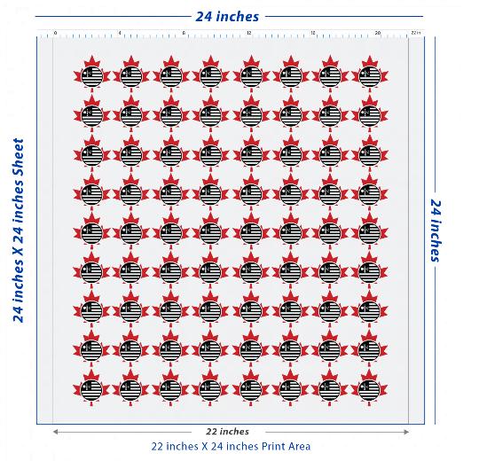 Custom DTF Transfer Sheet – 22" x 24"