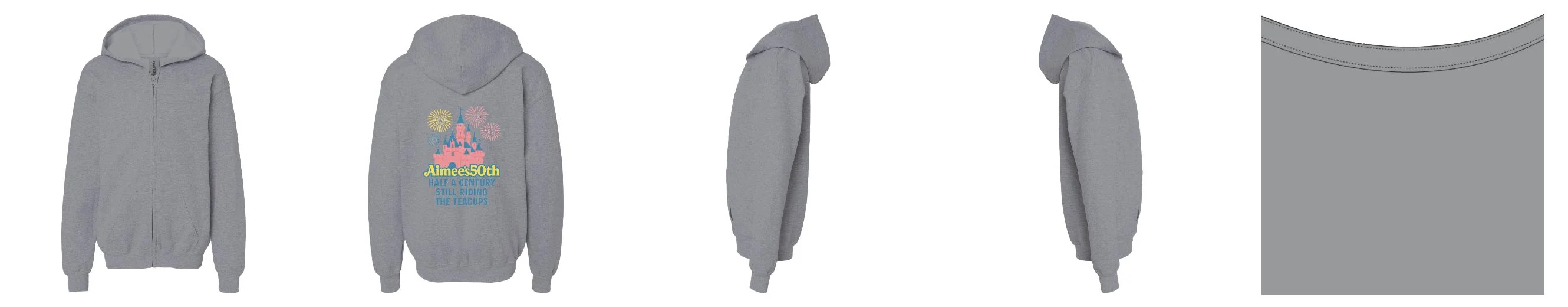 Kids Zip-Up Hoodies 50/50 Cotton-Polyester 13.3 oz | Gildan 18600B