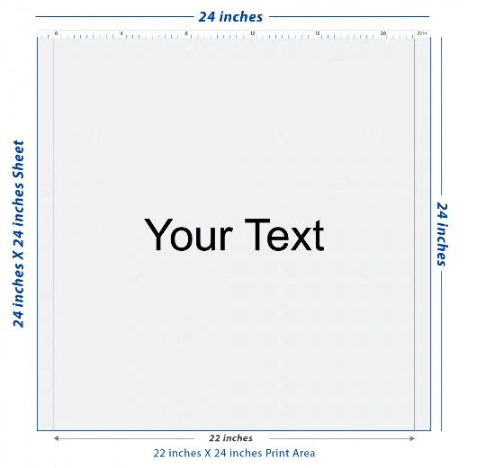 Premium DTF Transfer Sheet – 22" x 24"