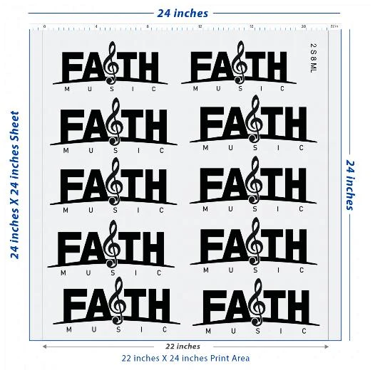 Premium DTF Transfer Sheet – 22" x 24"