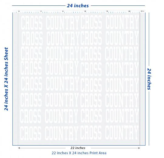 Premium DTF Transfer Sheet – 22" x 24"