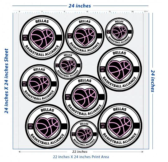 Premium DTF Transfer Sheet – 22" x 24"