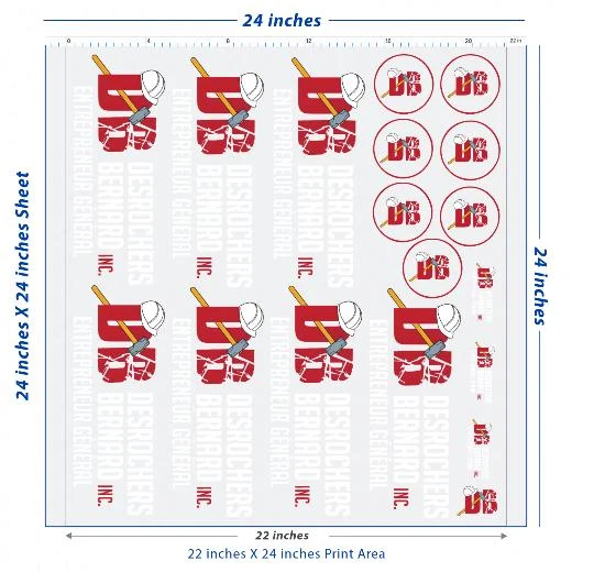 Premium DTF Transfer Sheet – 22" x 24"