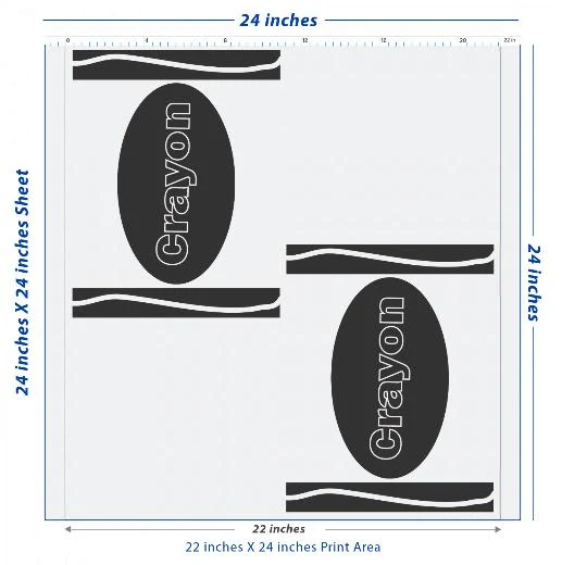 Premium DTF Transfer Sheet – 22" x 24"