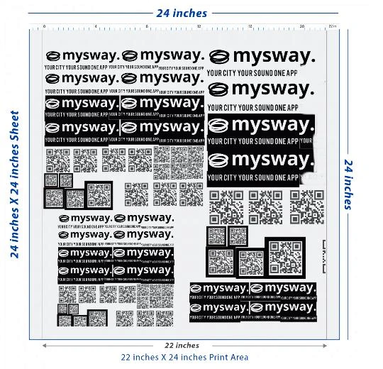 Premium DTF Transfer Sheet – 22" x 24"