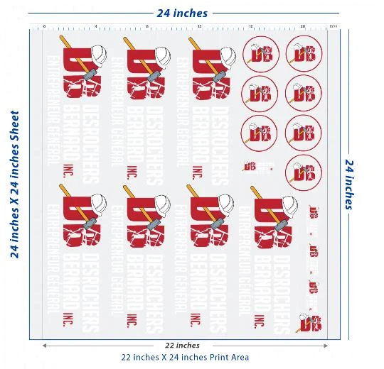 Premium DTF Transfer Sheet – 22" x 24"