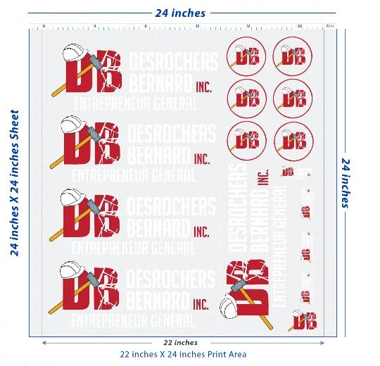 Premium DTF Transfer Sheet – 22" x 24"