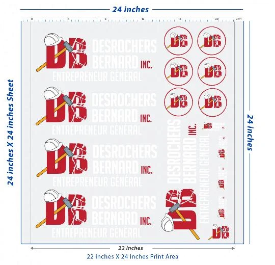 Premium DTF Transfer Sheet – 22" x 24"