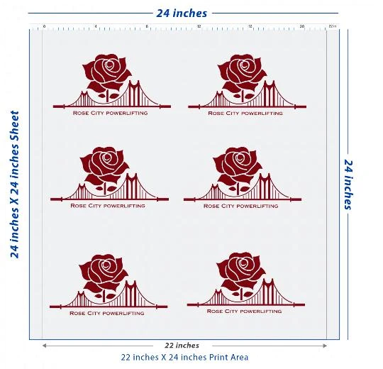 Premium DTF Transfer Sheet – 22" x 24"