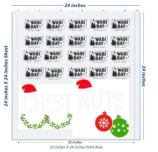 Premium DTF Transfer Sheet – 22" x 24"