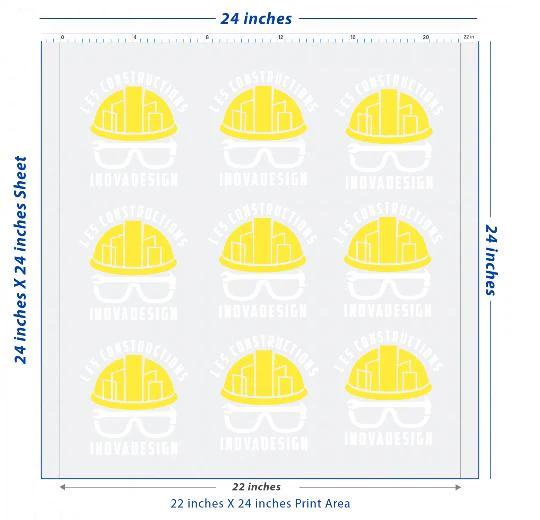 Premium DTF Transfer Sheet – 22" x 24"