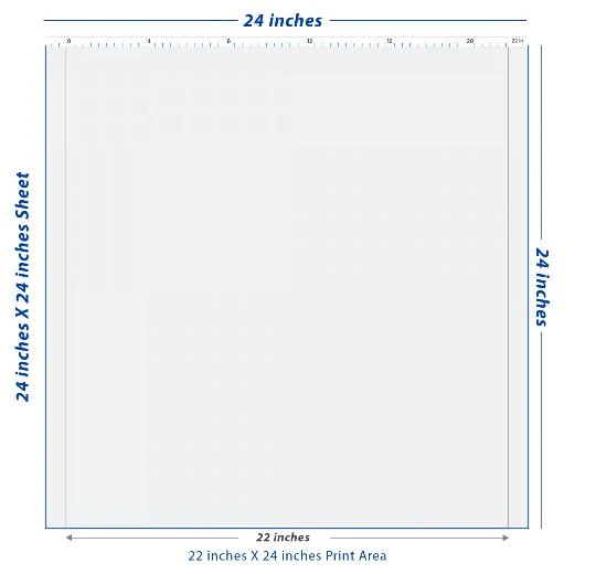 Premium DTF Transfer Sheet – 22" x 24"