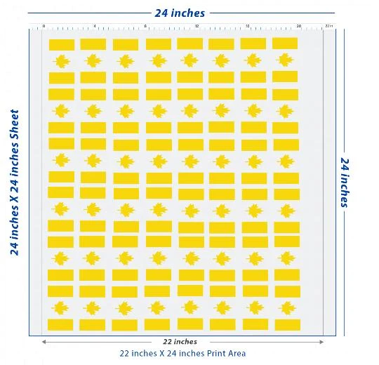 Premium DTF Transfer Sheet – 22" x 24"