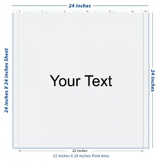 Premium DTF Transfer Sheet – 22" x 24"