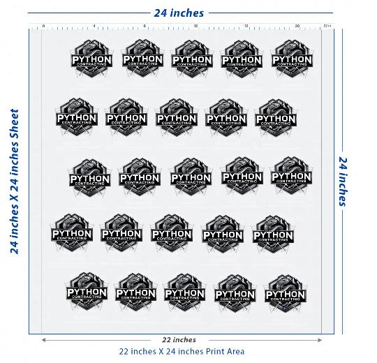 Premium DTF Transfer Sheet – 22" x 24"