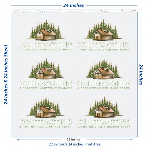Premium DTF Transfer Sheet – 22" x 24"