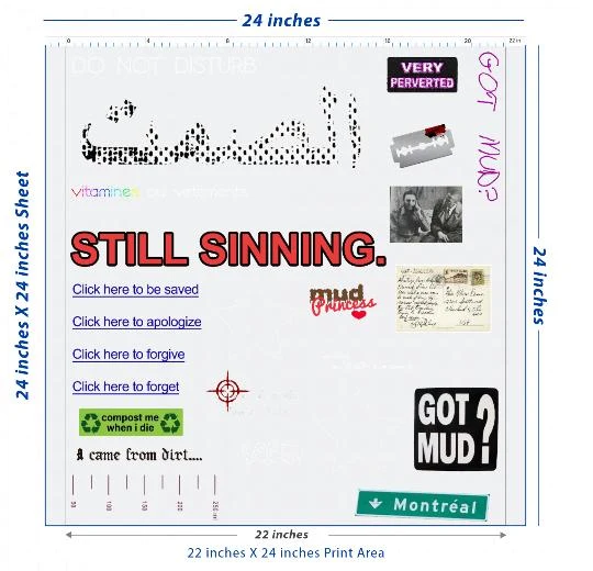 Premium DTF Transfer Sheet – 22" x 24"